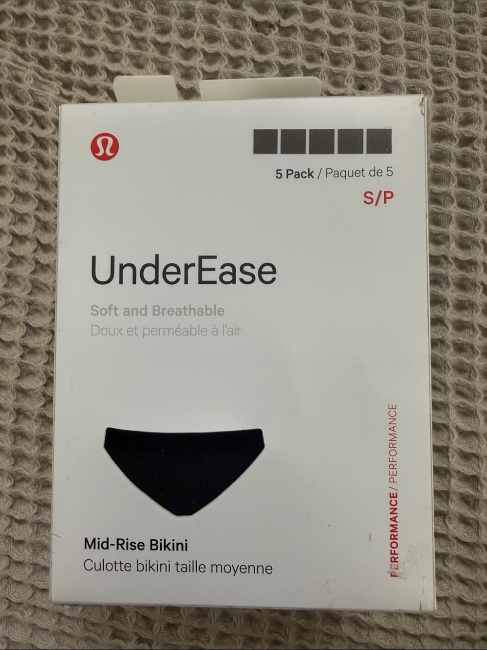 NWT New lululemon UnderEase Mid-Rise Bikini Underwear Women's 5 Pack